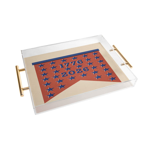 DENY Designs Star Banner Acrylic Tray