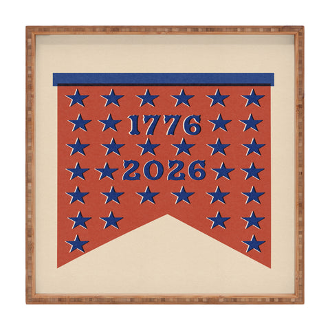 DENY Designs Star Banner Square Tray