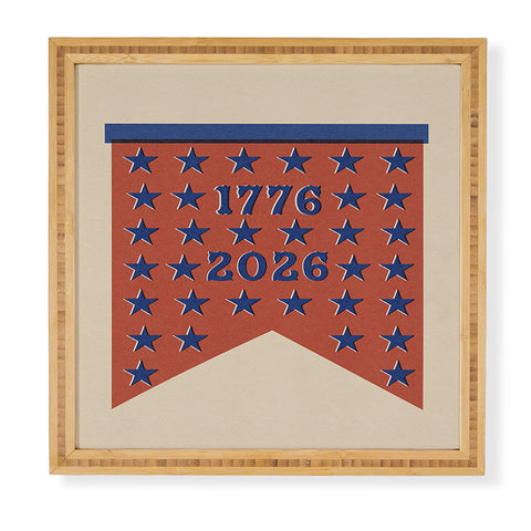 DENY Designs Star Banner Framed Wall Art
