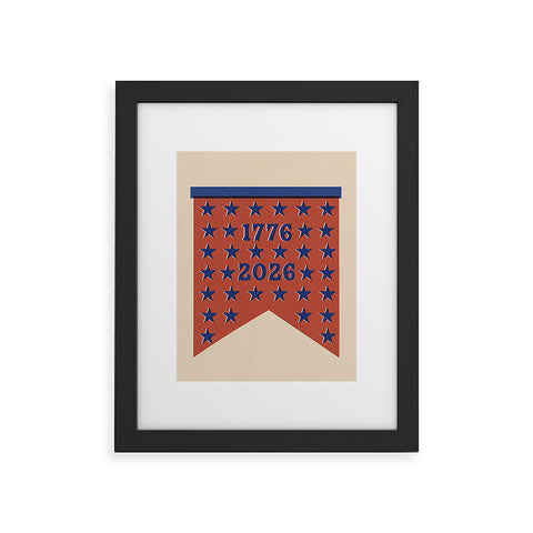 DENY Designs Star Banner Framed Art Print