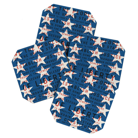 DENY Designs Starred Preamble Coaster Set
