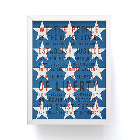 DENY Designs Starred Preamble Framed Mini Art Print
