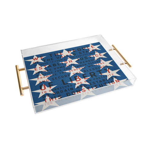 DENY Designs Starred Preamble Acrylic Tray