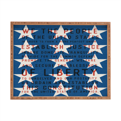DENY Designs Starred Preamble Rectangular Tray
