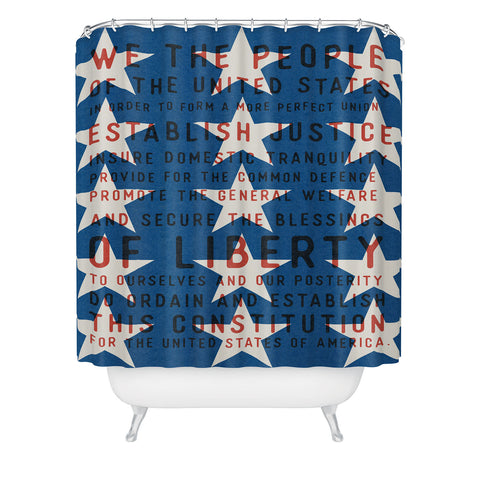 DENY Designs Starred Preamble Shower Curtain