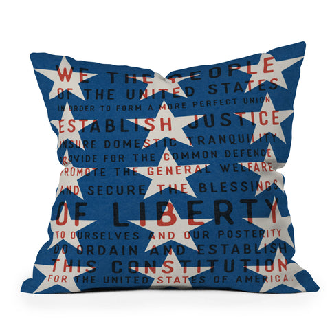 DENY Designs Starred Preamble Throw Pillow