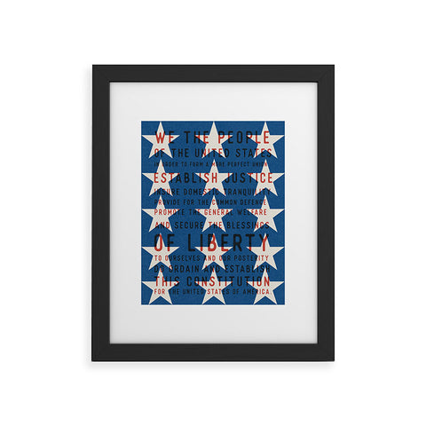 DENY Designs Starred Preamble Framed Art Print