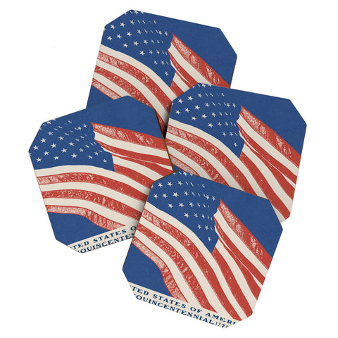 DENY Designs Stars n Stripes Semiquincentennial Coaster Set