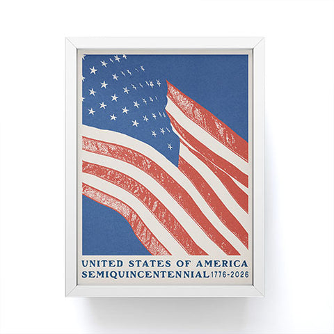 DENY Designs Stars n Stripes Semiquincentennial Framed Mini Art Print