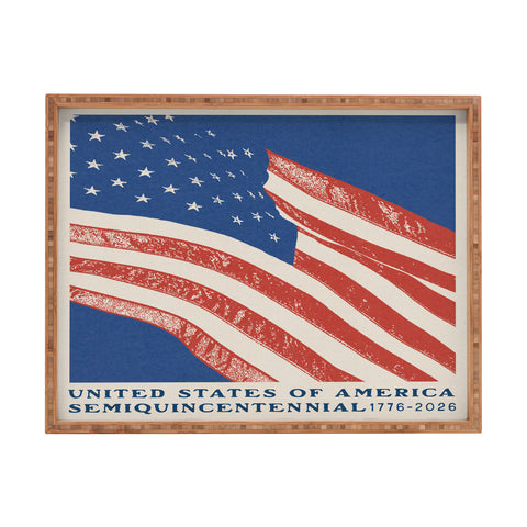DENY Designs Stars n Stripes Semiquincentennial Rectangular Tray