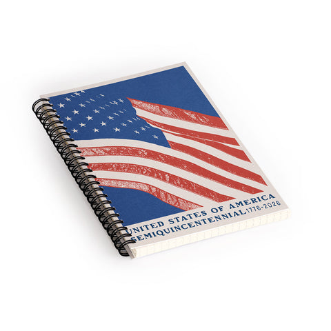 DENY Designs Stars n Stripes Semiquincentennial Spiral Notebook