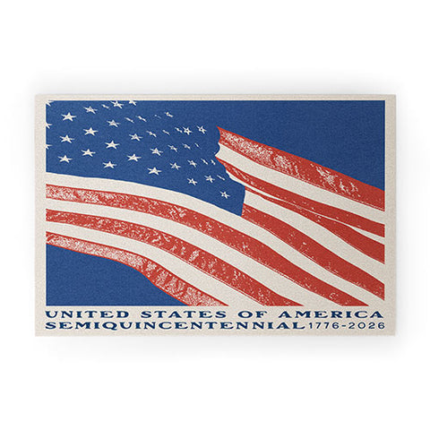 DENY Designs Stars n Stripes Semiquincentennial Welcome Mat