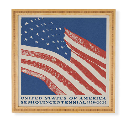 DENY Designs Stars n Stripes Semiquincentennial Framed Wall Art