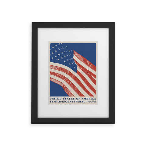 DENY Designs Stars n Stripes Semiquincentennial Framed Art Print