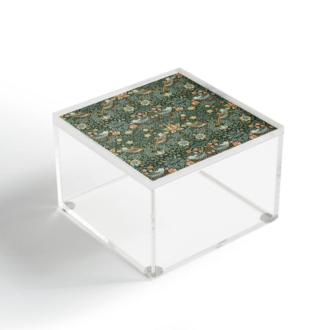 DENY Designs Strawberry Thief Green Acrylic Box