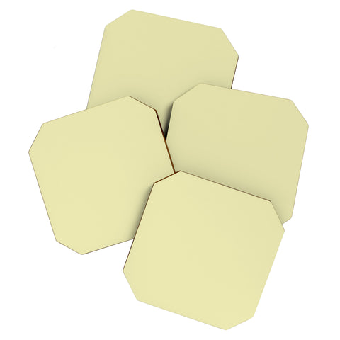 DENY Designs Tender Yellow 607c Coaster Set