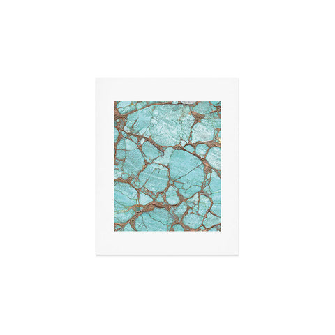 DENY Designs Turquoise Texture Art Print