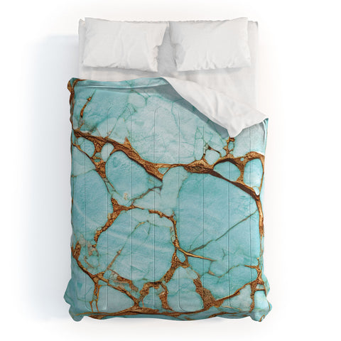 DENY Designs Turquoise Texture Comforter