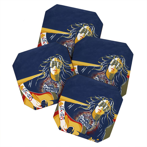 DENY Designs Uptripping Billy Strings Coaster Set