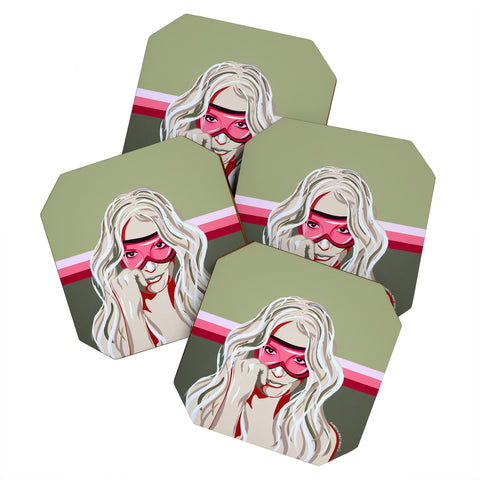 DENY Designs Uptripping Britney Spears Coaster Set