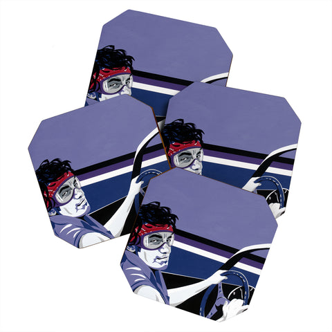DENY Designs Uptripping Bruce Springsteen Coaster Set