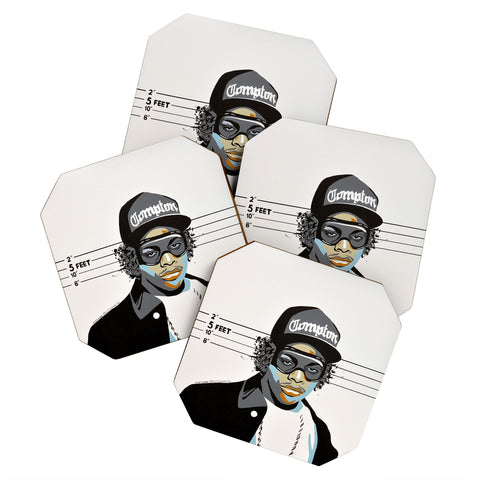 DENY Designs Uptripping Easy E Coaster Set