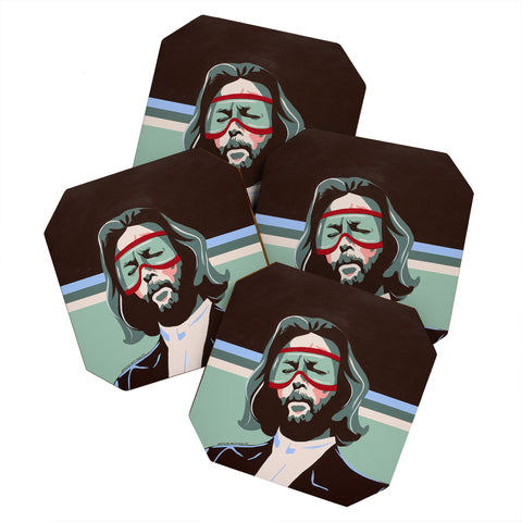 DENY Designs Uptripping Eric Clapton Coaster Set
