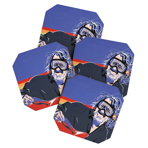 DENY Designs Uptripping John Bell Coaster Set