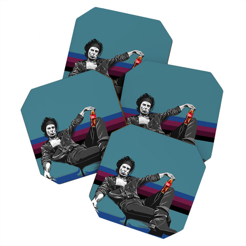 DENY Designs Uptripping Keith Richards OML Coaster Set