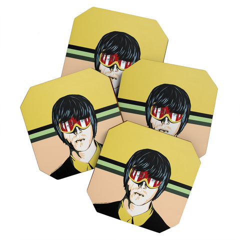 DENY Designs Uptripping Liam Gallagher Coaster Set