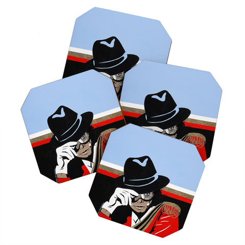 DENY Designs Uptripping Michael Jackson Coaster Set