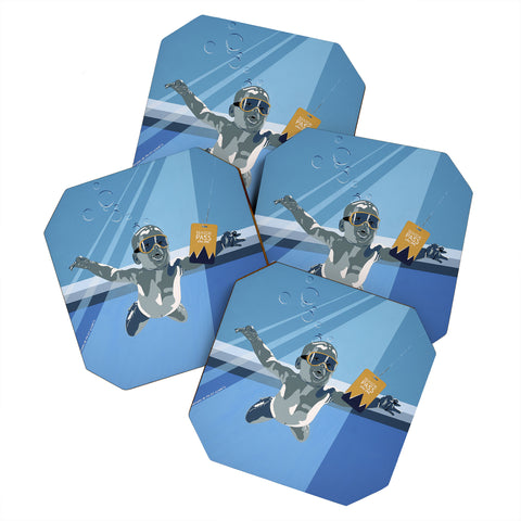 DENY Designs Uptripping Nirvana Baby Coaster Set