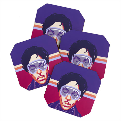 DENY Designs Uptripping Prince Coaster Set
