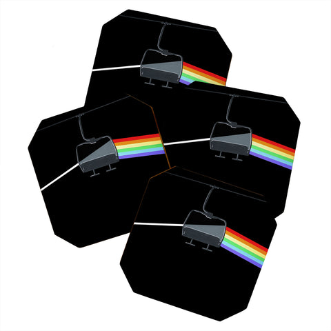 DENY Designs Uptripping Slopeside of the Moon Coaster Set