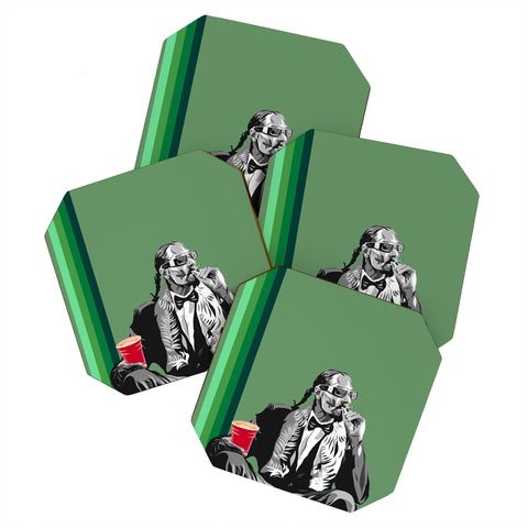DENY Designs Uptripping Snoop Dogg OML Coaster Set