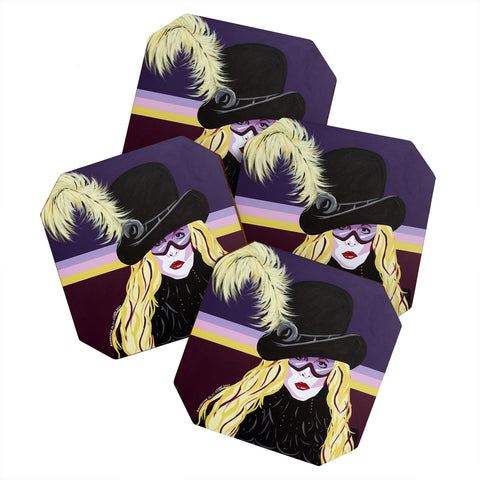 DENY Designs Uptripping Stevie Nicks Coaster Set