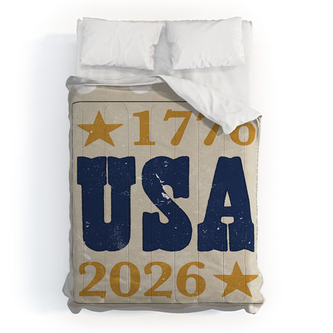 DENY Designs USA Stamp Comforter