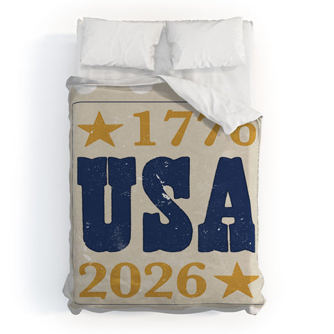 DENY Designs USA Stamp Duvet Cover