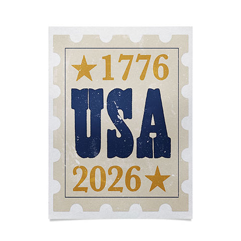 DENY Designs USA Stamp Poster