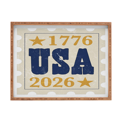 DENY Designs USA Stamp Rectangular Tray