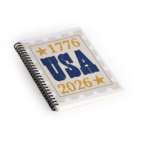DENY Designs USA Stamp Spiral Notebook