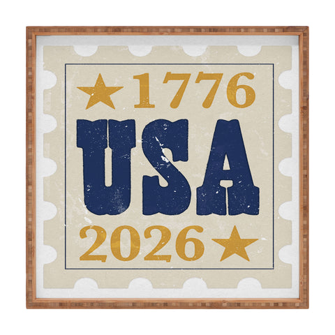 DENY Designs USA Stamp Square Tray