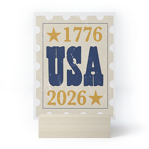 DENY Designs USA Stamp Mini Art Print