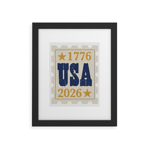 DENY Designs USA Stamp Framed Art Print