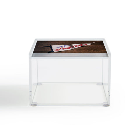 DENY Designs USA Stitched Pennant Acrylic Box
