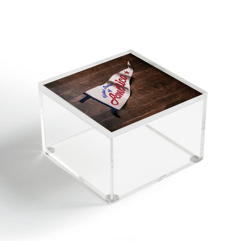 DENY Designs USA Stitched Pennant Acrylic Box