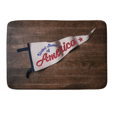 DENY Designs USA Stitched Pennant Memory Foam Bath Mat