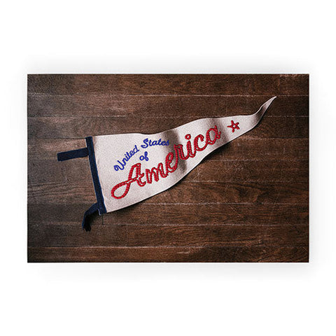 DENY Designs USA Stitched Pennant Welcome Mat