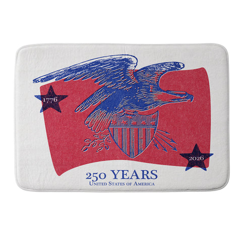DENY Designs Vintage Eagle Shield Memory Foam Bath Mat