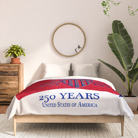 DENY Designs Vintage Eagle Shield Comforter